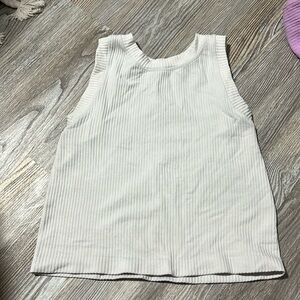 ribbed white crop top
